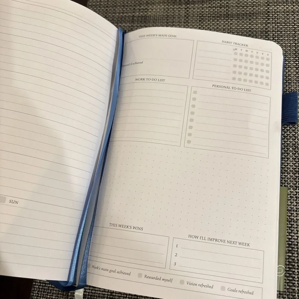 UNDATED Legend Planner – Weekly & Monthly A5 (5.5'' x 8.3''), Mystic Blue, NEW